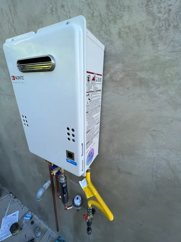 Tankless water heater installation for Leidighs homes
